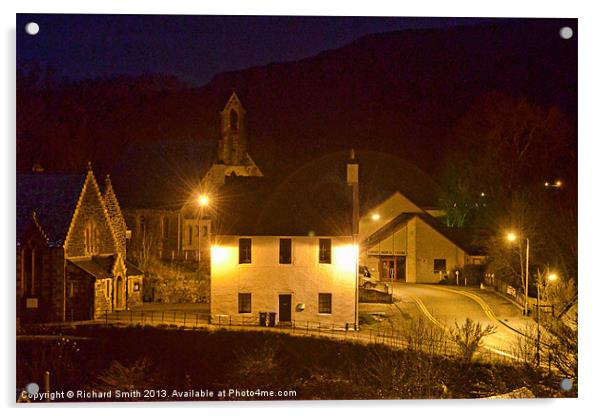 The original Portree Jailhouse Acrylic by Richard Smith