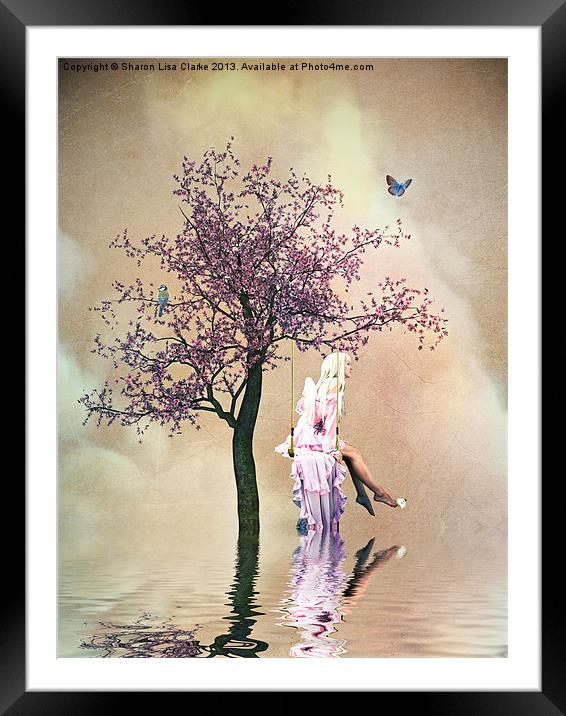 Blossom Angel Framed Mounted Print by Sharon Lisa Clarke