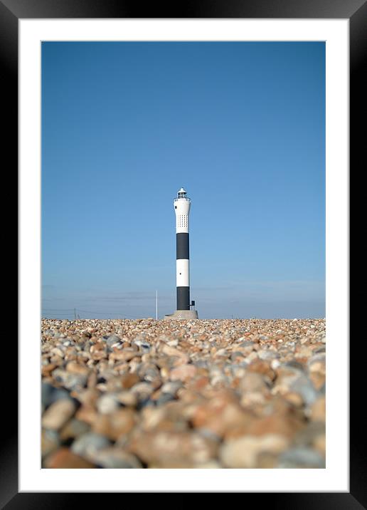 The Lighthouse At Dungeness Framed Mounted Print by Louise Wilson