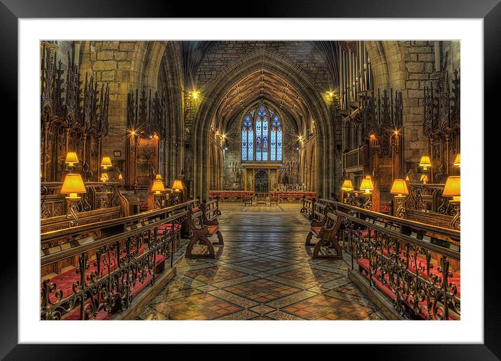 Welsh Cathedral Framed Mounted Print by Ian Mitchell