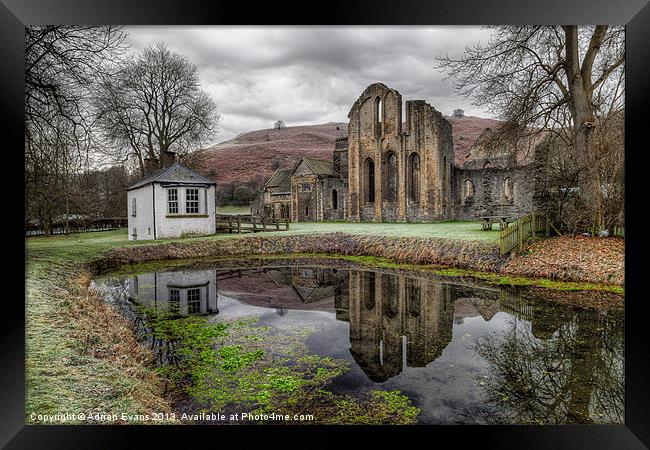 Valle Crucis Abbey Framed Print by Adrian Evans