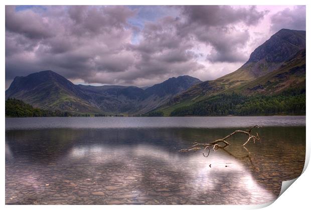 Buttermere looking towards Fleetwith Pike Print by Stuart Gennery