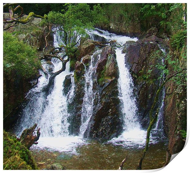 lakeland waterfall Print by eric carpenter