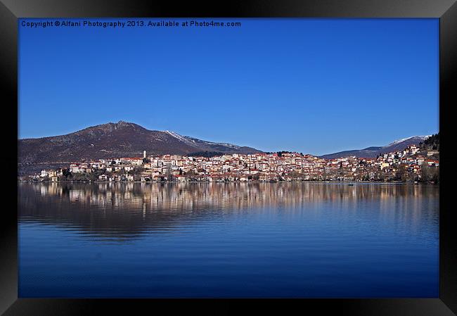 Panoramic Kastoria 2 Framed Print by Alfani Photography