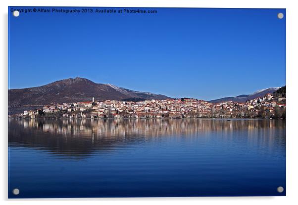 Panoramic Kastoria 2 Acrylic by Alfani Photography