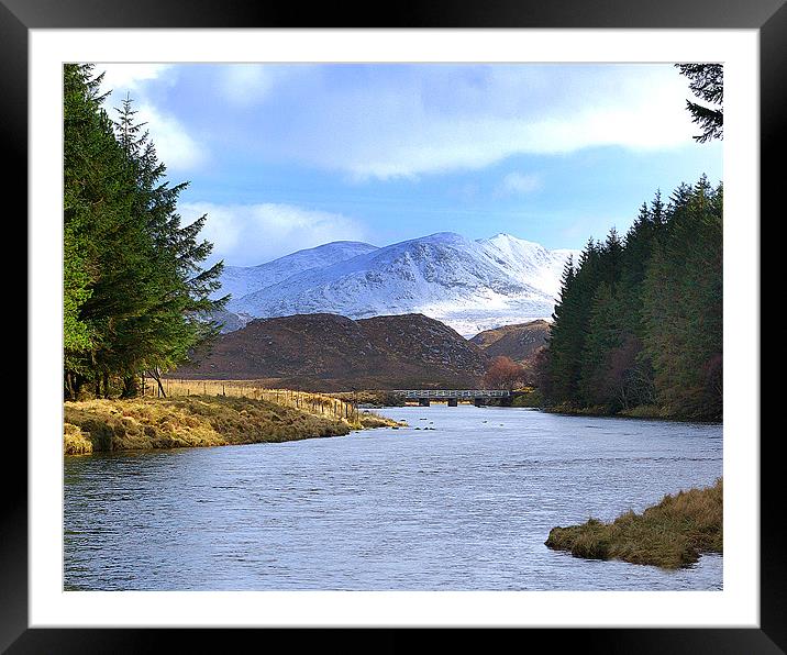 RIVER LAXFORD AND ARKLE  Framed Mounted Print by David Wilson