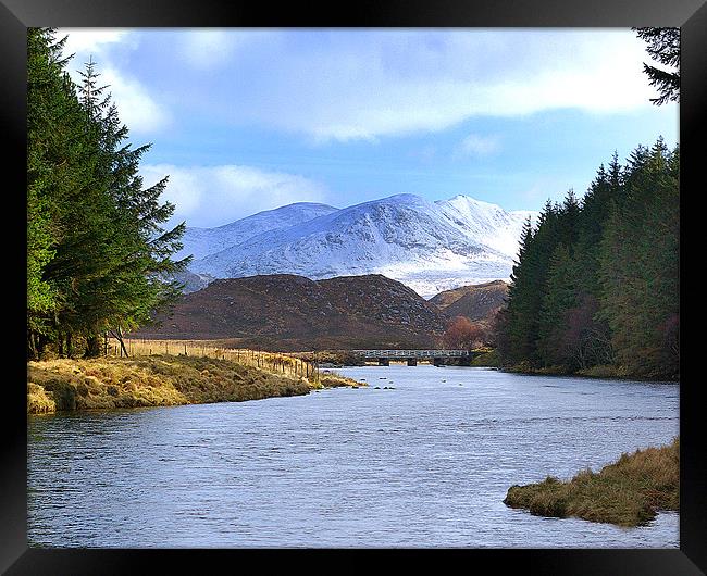 RIVER LAXFORD AND ARKLE  Framed Print by David Wilson