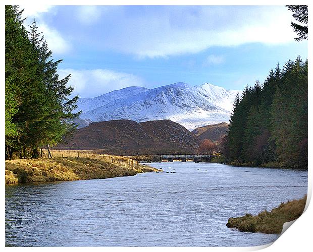 RIVER LAXFORD AND ARKLE  Print by David Wilson