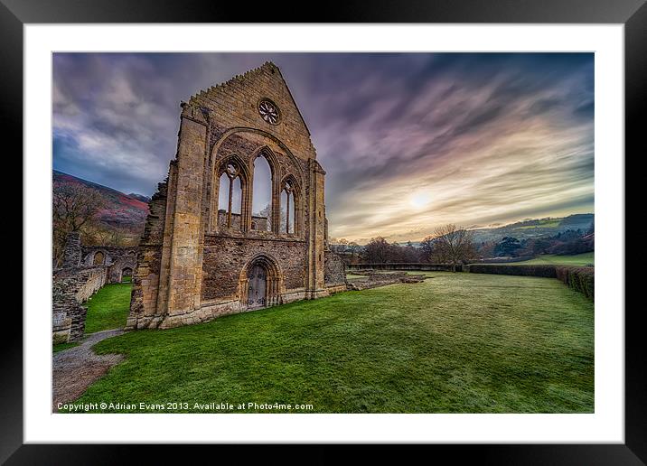 Abbey Ruins Framed Mounted Print by Adrian Evans
