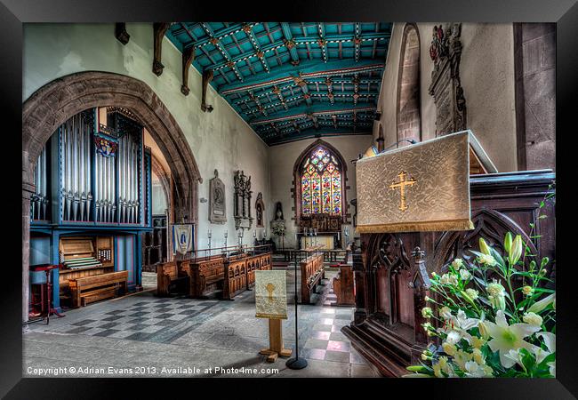 St Peters Church Framed Print by Adrian Evans