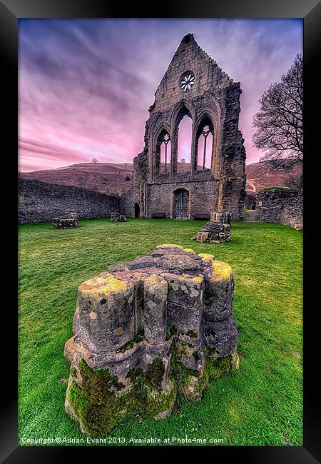 Old Abbey Framed Print by Adrian Evans