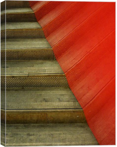 red stairs Canvas Print by Heather Newton