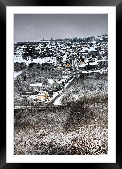 Welsh Winter Scene Framed Mounted Print by Steve Purnell
