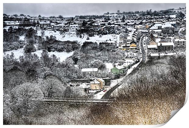 Welsh Winter Scene 2 Print by Steve Purnell