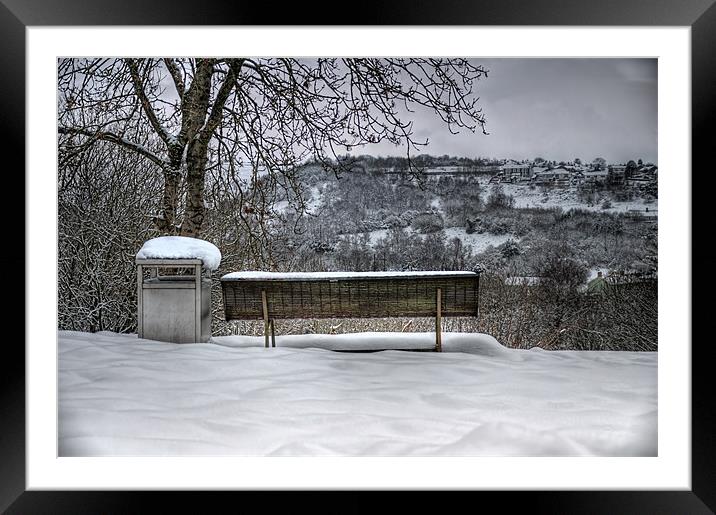 Cold Seat with a View Framed Mounted Print by Steve Purnell