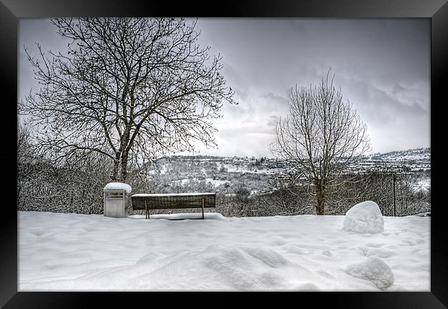 Cold Seat with a View 2 Framed Print by Steve Purnell