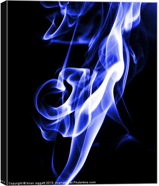 Simply Smoke 4 Canvas Print by Brian  Raggatt