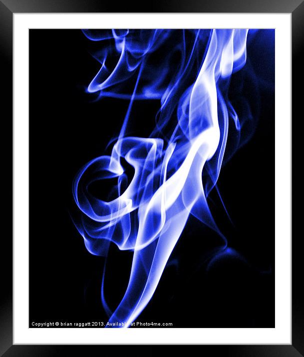 Simply Smoke 4 Framed Mounted Print by Brian  Raggatt