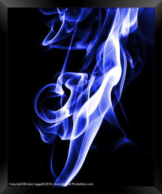 Simply Smoke 4 Framed Print by Brian  Raggatt