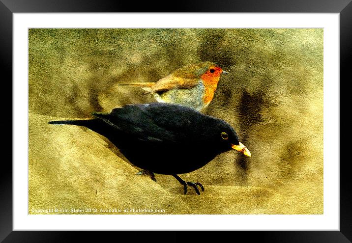 The Birds! Framed Mounted Print by Kim Slater