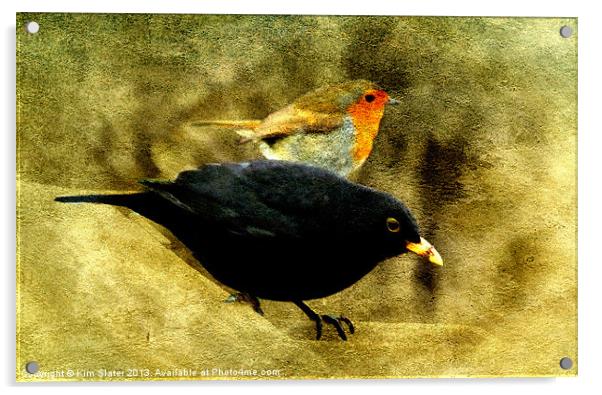 The Birds! Acrylic by Kim Slater