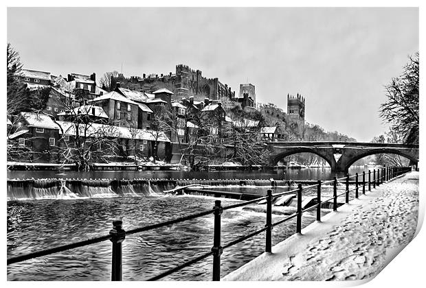 Durham Cathedral in Winter Print by Northeast Images