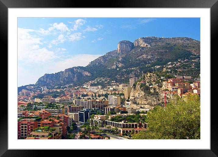 Monaco Framed Mounted Print by Tom Gomez