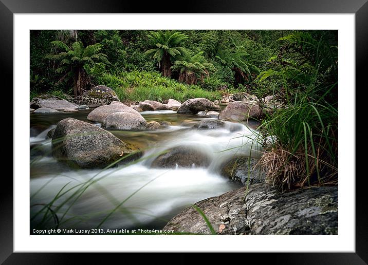 Between Fire and Tempest Framed Mounted Print by Mark Lucey