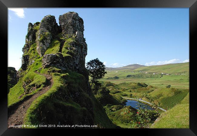 Castle Ewen in Fairy Glen Framed Print by Richard Smith