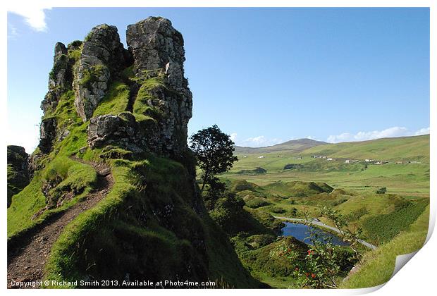 Castle Ewen in Fairy Glen Print by Richard Smith