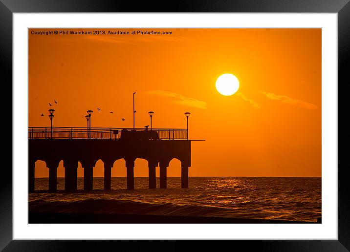 End of the Pier Framed Mounted Print by Phil Wareham