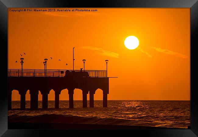 End of the Pier Framed Print by Phil Wareham