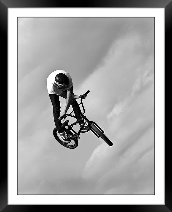 Big Air Framed Mounted Print by Nigel Jones