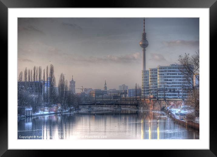 Four towers Berlin Framed Mounted Print by Nathan Wright