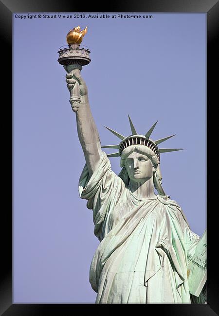 Lady Liberty Framed Print by Stuart Vivian
