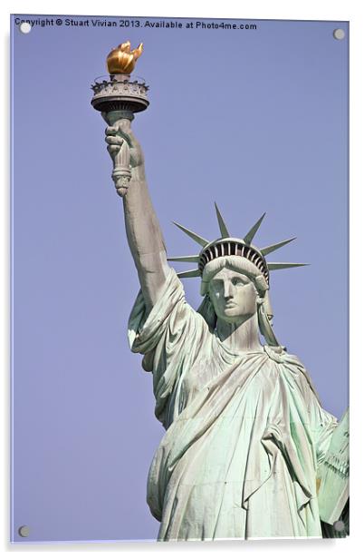 Lady Liberty Acrylic by Stuart Vivian