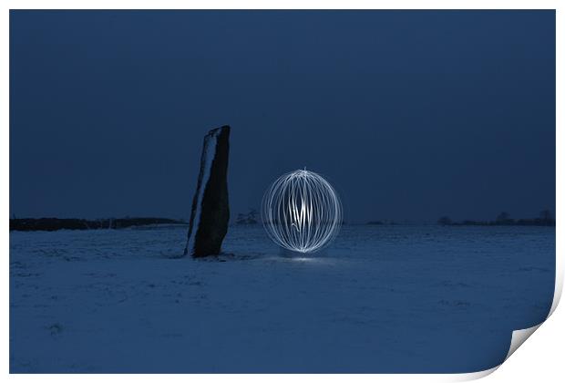 strange light Print by Gavin Wilson
