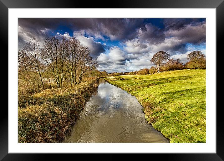 River Dearne Framed Mounted Print by Chris Andrew