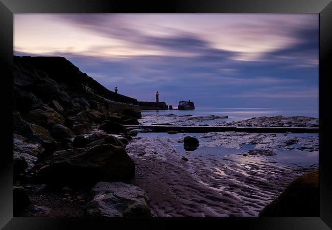 Whitby on the Horizon Framed Print by ian staves