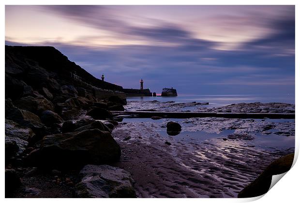 Whitby on the Horizon Print by ian staves