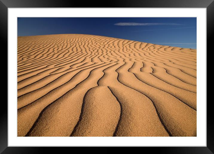 Sand Dune Framed Mounted Print by peter schickert