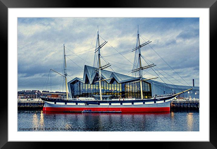 The Tall Ship at Glasgows Riverside Museum (2) Framed Mounted Print by Tylie Duff Photo Art