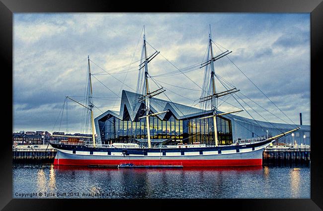 The Tall Ship at Glasgows Riverside Museum (2) Framed Print by Tylie Duff Photo Art
