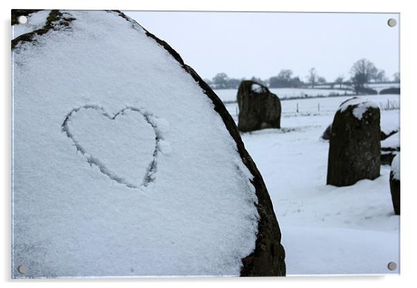 snow love Acrylic by Gavin Wilson