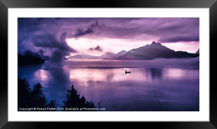 Howe Sound Sunset Framed Mounted Print by Robert Pettitt