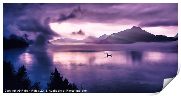 Howe Sound Sunset Print by Robert Pettitt