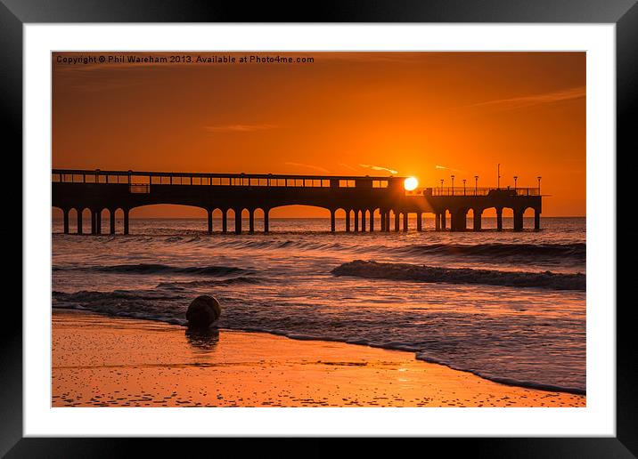 On the beach at sunrise Framed Mounted Print by Phil Wareham