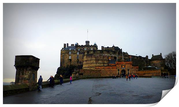 edinburgh castle Print by dale rys (LP)