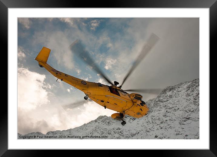 Sea King SAR Framed Mounted Print by P H