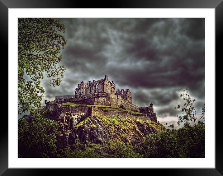 Edinburgh Castle Scotland Framed Mounted Print by Aj’s Images